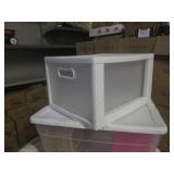 (BR1) 2 Totes with Lids and 1-Drawe...