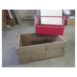 (G-1) Large Vintage Wood Crate/Box ...