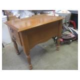 (FRNT) Wood End Table with Drawer 2...