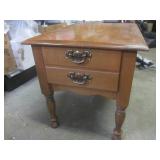 (FRNT) Wood End Table with Drawer 2...