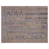 (F-2) Pair of Aiwa SX-999 70-Watt 3...