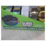 (G-1) Display of 5 New Glass Ashtra...