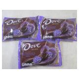 (B-3) 3 Bags of Dove Hearts Milk Ch...