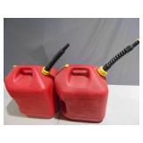 2 Piece Lot of 5 Gallon Gas Containers