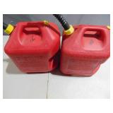 2 Piece Lot of 5 Gallon Gas Containers