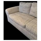 LL - Gorgeous Gray Upholstered Sofa with Rolled Arms