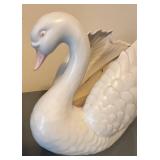 LL  - Vintage Fitz & Floyd Swan Planter