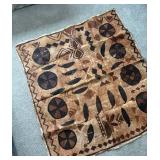 U - Vintage Polynesian Tapa Cloth Tapestry