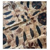 U - Vintage Polynesian Tapa Cloth Tapestry