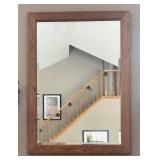 FR - Framed Wall Mirror with Oak Finish