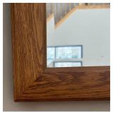 FR - Framed Wall Mirror with Oak Finish
