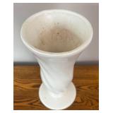 DR - Vintage Hull White Ceramic Vase
