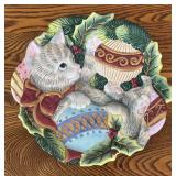 DR - Set of 4 Festive Fitz and Floyd Holiday Plates