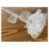 DR - Pair of Waterford Crystal Floral Stems