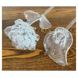 DR - Pair of Waterford Crystal Floral Stems