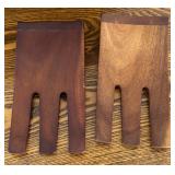 DR - Fabio Viviani Toscana Wooden Serving Bowl with Salad Hands