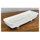 DR - Set of 2 Vintage White Pottery Planters by Norton and USA Pottery