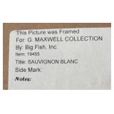 U - Framed Sauvignon Blanc Print by Big Fish