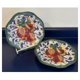 LL  - Set of 4 Fitz & Floyd Fruit Plates