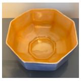 LL  - Vintage Lusterware Lavender Vase and Octagonal Bowl Set with Shimmer Finish