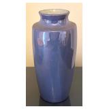 LL  - Vintage Lusterware Lavender Vase and Octagonal Bowl Set with Shimmer Finish