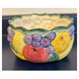LL  - Fitz & Floyd Fruit Motif Ceramic Collection - Plate, Bowls, Mug and More