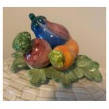 LL  - Fitz and Floyd Ceramic Soup Tureen