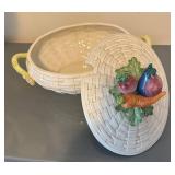 LL  - Fitz and Floyd Ceramic Soup Tureen