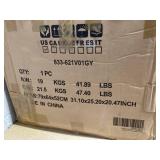 HOMCOM Faux Leather Manual Recliner, Adjustable Swivel Lounge Chair with Footrest, Armrest and Wrapped Wood Base for Living Room, Gray (Maybe Missing Hardware)