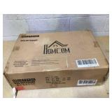 HOMCOM Set of 2 Side Tables with Charging Stations and LED Lights, End Tables with Drawer and Shelves for Living Room, White (Maybe Missing Hardware)