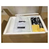 HOMCOM Set of 2 Side Tables with Charging Stations and LED Lights, End Tables with Drawer and Shelves for Living Room, White (Maybe Missing Hardware)