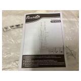 PawHut 89"- 100" Floor to Ceiling Cat Tree with Scratching Posts, Hammock, Perches & Toy Balls, White (Maybe Missing Hardware)