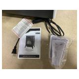 HOMCOM 23" Electric Fireplace Heater, Fire Place Stove with Realistic LED Flames and Logs and Overheating Protection, 750W/1500W, White (Maybe Missing Hardware)