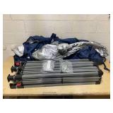 Outsunny 10x20 Pop Up Canopy, Outdoor Party Tent, Easy Setup, Ideal for Family & Friends, Blue (Slightly Used )