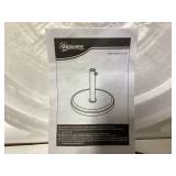 Outsunny 19" Patio Umbrella Base, 26 lbs Concrete Heavy Duty Umbrella Stand, Round Patio Umbrella Holder for 1.5"/1.9" Umbrella Poles for Outdoor, Lawn, Poolside, Black