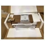 HOMCOM Rustic Bookshelf with Cabinet & Rattan, Tall Bookshelf Library, Wooden Bookcase with Doors and Shelves, Study Living Room Home Office, Walnut