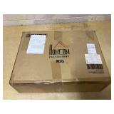 HOMCOM 3-in-1 Shower Chair with Back and Arms, Height Adjustable Bedside Commode, Raised Toilet Seat with Non-Slip Rubber Foot Pad for Seniors, Disabled, White