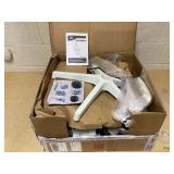 HOMCOM Mesh Office Chair, Ergonomic Desk Chair with Flip-up Armrest, Rotatable Headrest, Adjustable Lumbar Support, Khaki