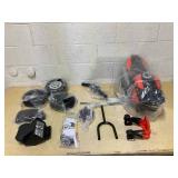 Aosom 6V Kids Motorcycle Toddler Ride-on Toy, High-Traction Battery-Operated Mini Electric Motorbike with Forward/Reverse Switch, Music, Headlights, Horn, Red (Maybe Missing Hardware)