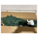 Costway 8-ft Pre-lit Artificial Christmas Tree with White LED Lights