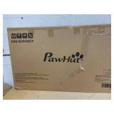 PawHut 3-Room Tortoise Habitat House w/ Balcony & 2 Stories, 44" x 25.5" x 25", Coffee