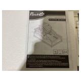 PawHut 3-Room Tortoise Habitat House w/ Balcony & 2 Stories, 44" x 25.5" x 25", Coffee