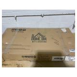 HOMCOM Multipurpose Workbench, Workshop Tool Table with Slide Drawer. Peg Board, Storage Cabinet with Keys (Missing Hardware)