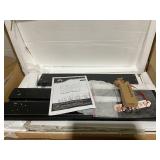 HOMCOM 5-Tier Wall Shelf Display Cabinet with Glass Doors and 4 Adjustable Shelves