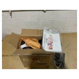 HOMCOM 8ft Christmas Inflatable Gingerbread Man with a Candy Cane, Outdoor Blow-Up Yard Decoration with LED Lights Display