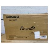 PawHut 59" Small Wooden Chicken Coop Hen House Poultry Cage for Outdoor Backyard with 2 Doors, Nesting Box and Removable Tray, White (USED)