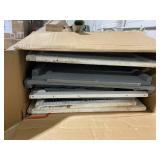 PawHut 59" Small Wooden Chicken Coop Hen House Poultry Cage for Outdoor Backyard with 2 Doors, Nesting Box and Removable Tray, White (USED)