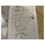 Vinsetto Vanity Office Chair, PU Leather Computer Chair for Home, with Adjustable Height, Armless, Swivel Wheels, Pink