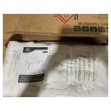 HOMCOM 32" Linen Upholstered Bedroom Bench, French End of Bed Bench with Thick Padded Cushion and Wooden Legs, Cream White