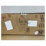 HOMCOM 54" Tall Bathroom Storage Cabinet, Freestanding Linen Tower with 2-Tier Shelf and Drawers, Narrow Side Floor Organizer, Brown (USED, Maybe Missing Hardware, Transit Damage)